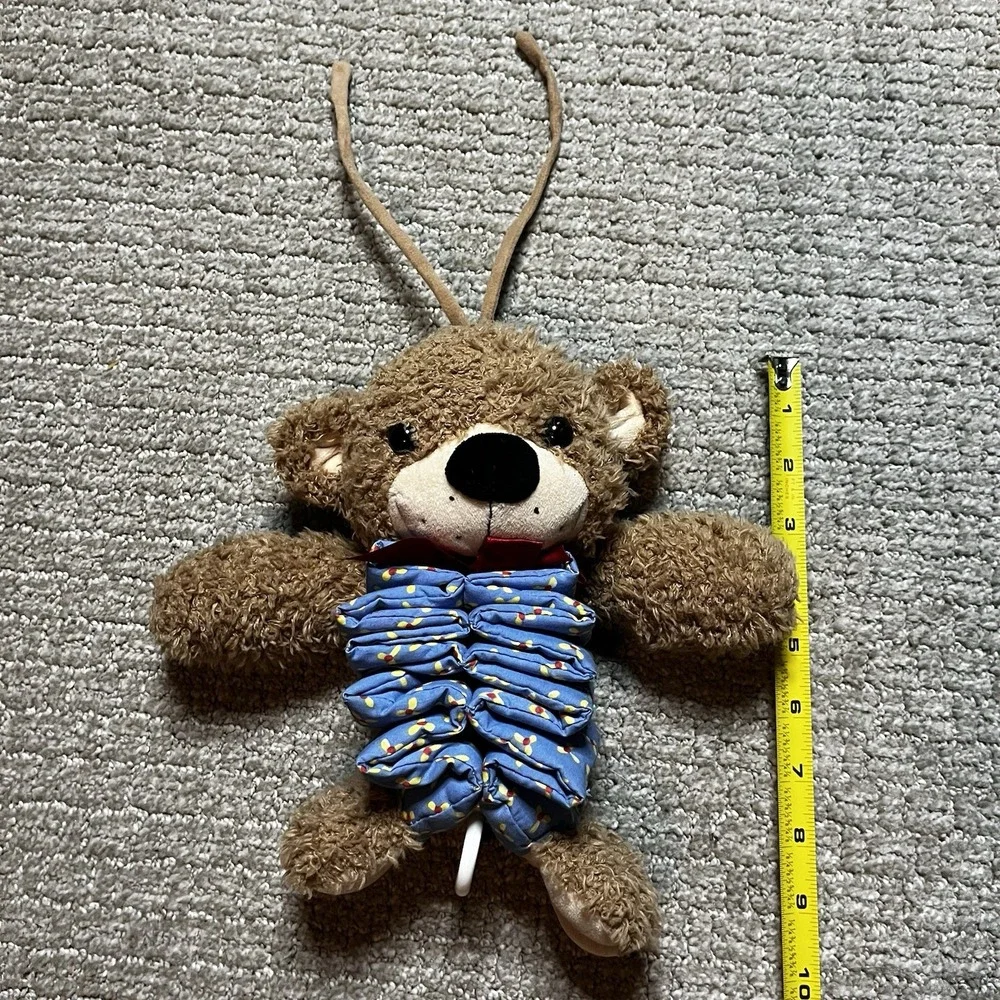Vintage Crib Nursery Pull‎ String Musical Bear By Little Suzy's Zoo Works